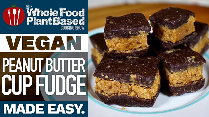 VEGAN PEANUT BUTTER CUP FUDGE  no oil, sugar free,...