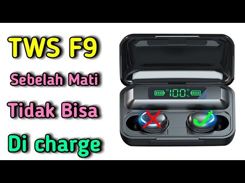 CARA MEMPERBAIKI HEADSET TWS F9 MATI SEBELAH DAN TIDAK BISA DI CAS #tws