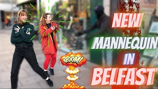 Top Reaction 😱 New Mannequin Prank In Belfast, North of Ireland