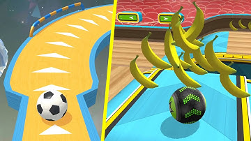 🌈⚽🍌Banana Frenzy Going Balls Vs Action Balls Gameplay #66