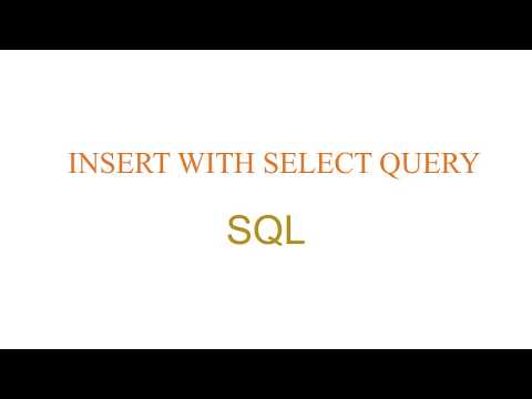 How to Insert data with the combination of INSERT and SELECT query in sql