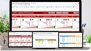 Supply Chain   Logistics KPI Scorecard in Google Sheets