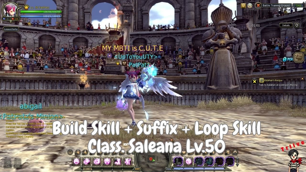 [DN Sea Classic] Build Skill + Suffix + Loop Skill Class. Saleana Lv.50