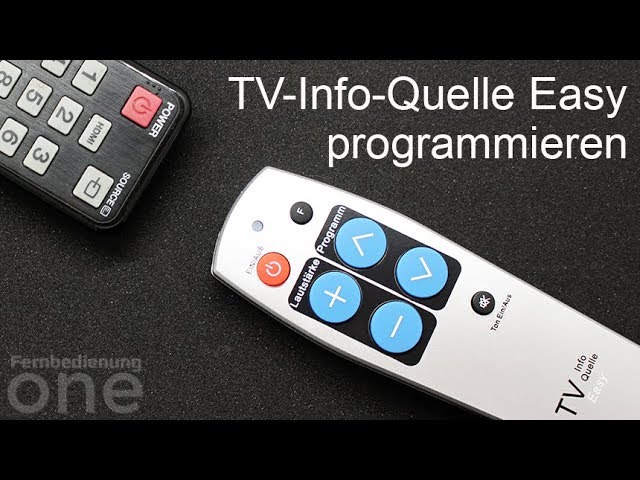 TV-Info-Quelle Easy einrichten (Lernfunktion) - YouTube