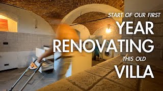 RENOVATION Timelapse Summary #3. The Start Of Our First Year Renovating an Abandoned House in Italy