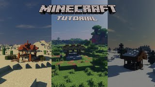 Minecraft Tutorial: 3 Different water wells for different biomes
