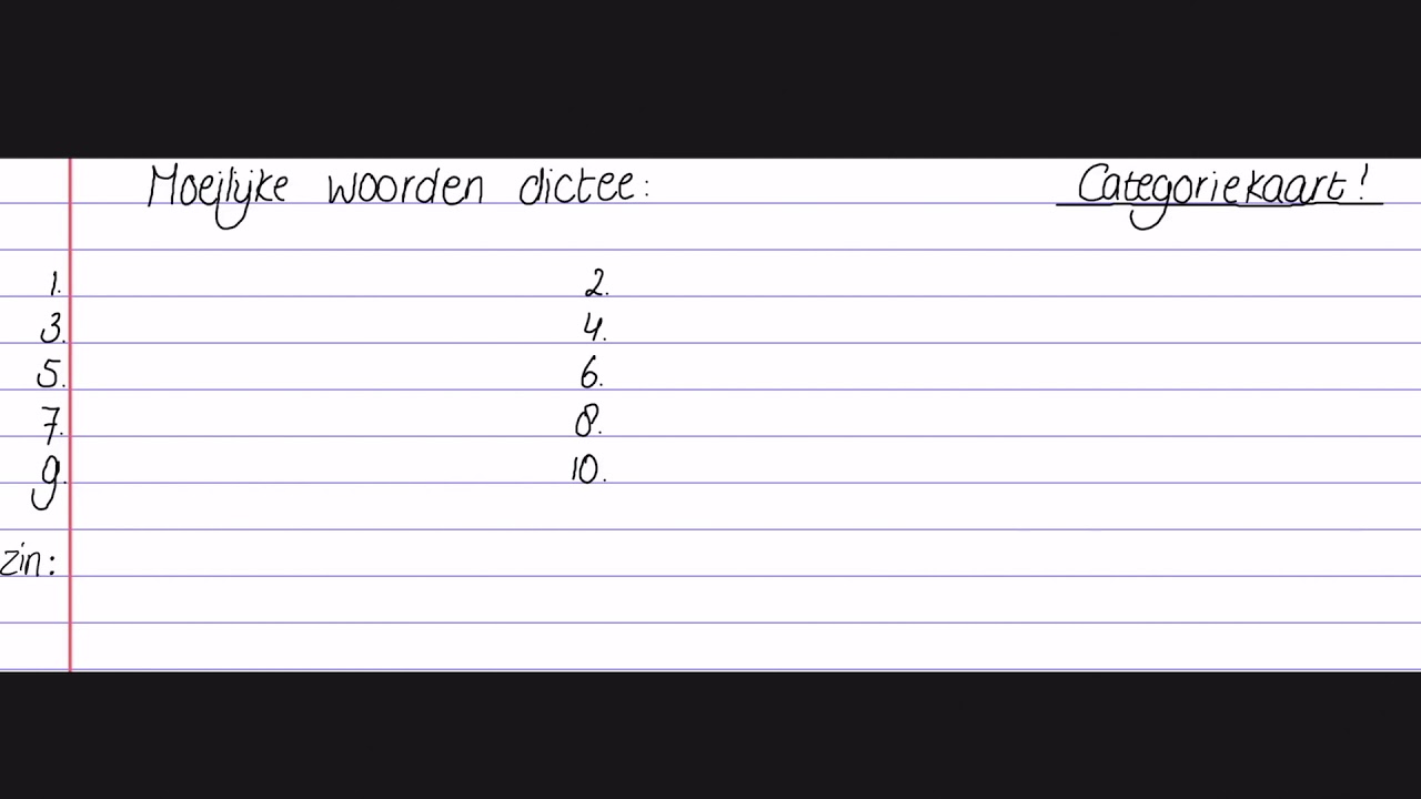Leerjaar 6: Spelling Moeilijke woorden dag 1 - YouTube