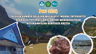 PUU 2024: Desain Sumber Belajar Melalui E-modul Interaktif Berbasis Potensi Lokal...