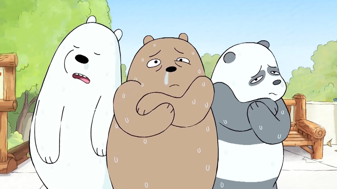 We Bare Bears Menaiki Log Cartoon Network Bahasa 