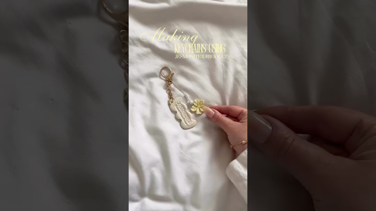 Jesmonite AC100 keychains | First ever💖 