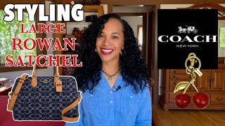 Styling the Large Denim Coach Rowan Satchel