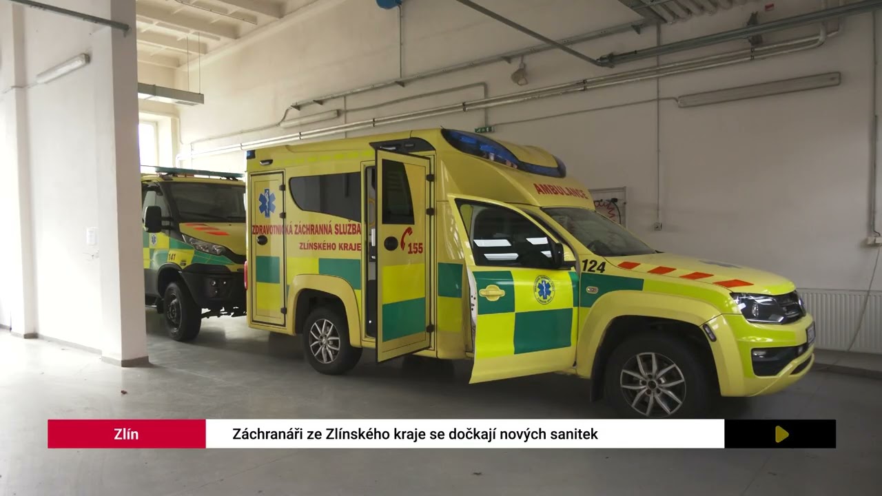Záchranáři ze Zlínského kraje budou mít nové sanitky