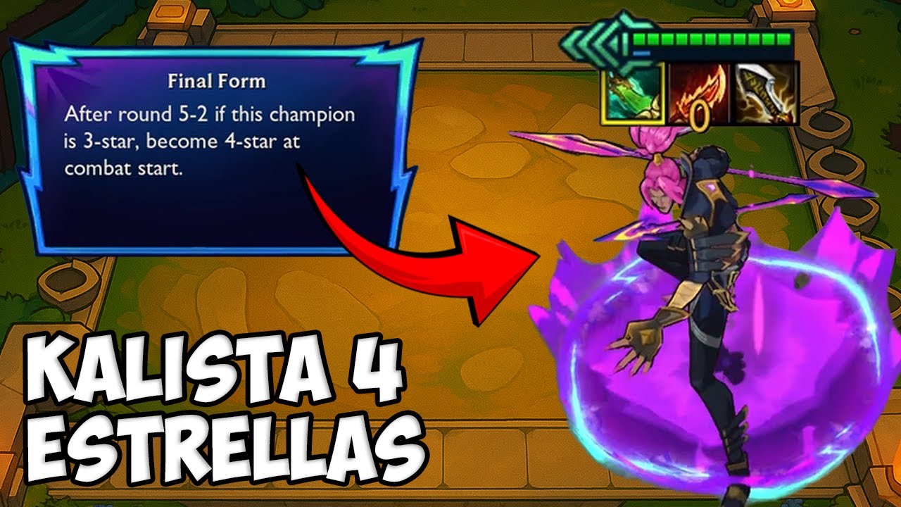 ¡Kalista 4 estrellas arrasa con todos en TFT!