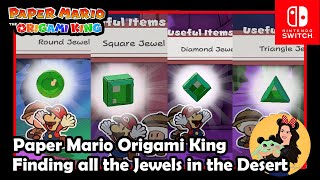 GETTING ALL THE GREEN JEWELS/STONES TO ACCESS THE TEMPLE IN DESERT - PAPER MARIO - NINTENDO SWITCH screenshot 4