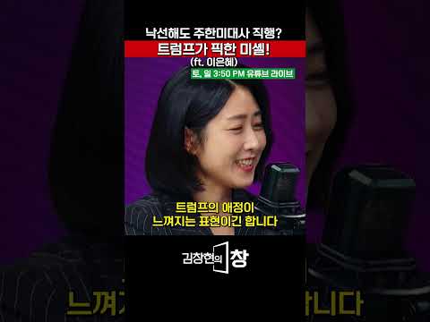 낙선해도 주한미대사 직행?트럼프가 픽한 미셸!(ft. 이은혜) #미셸스틸 #주한미국대사 #트럼프 #shorts