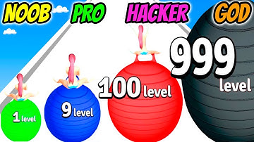 NOOB vs PRO vs HACKER vs GOD - Yoga Color Ball Race