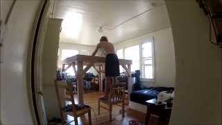 Building a Loft for Studio Apartment(Multiple cameras cuz the batteries kept dying. Took probably about 4-6 hours total? Music by Dan Park: https://soundcloud.com/danparkmusic., 2015-07-19T20:02:08.000Z)