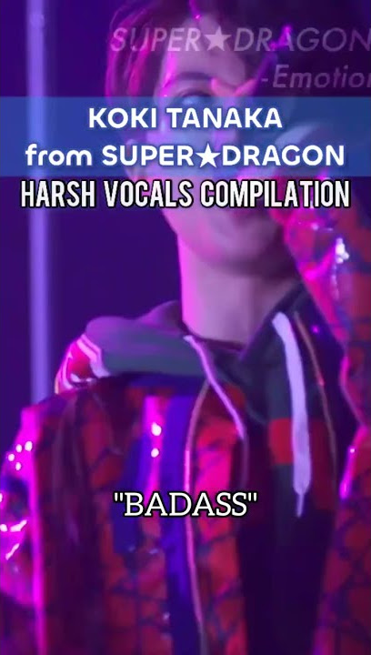 【J-ROCK】KOKI from SUPER★DRAGON (growls/ harsh vocals compilation) #shorts