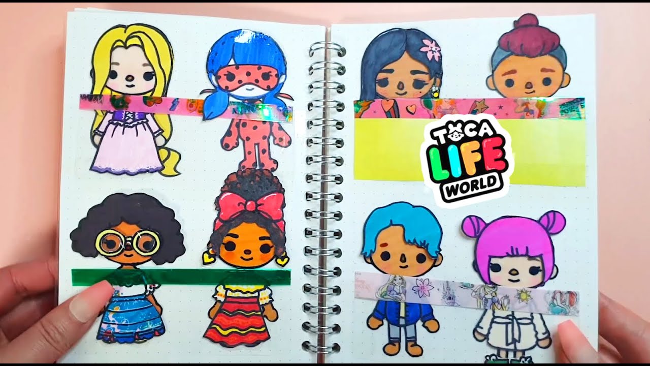 Wednesday Toca Boca Paper Doll | Poster