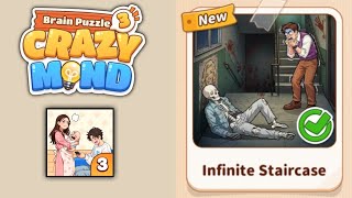 Brain Puzzle 3 Crazy Mind level 131 | infinite staircase Gameplay screenshot 2