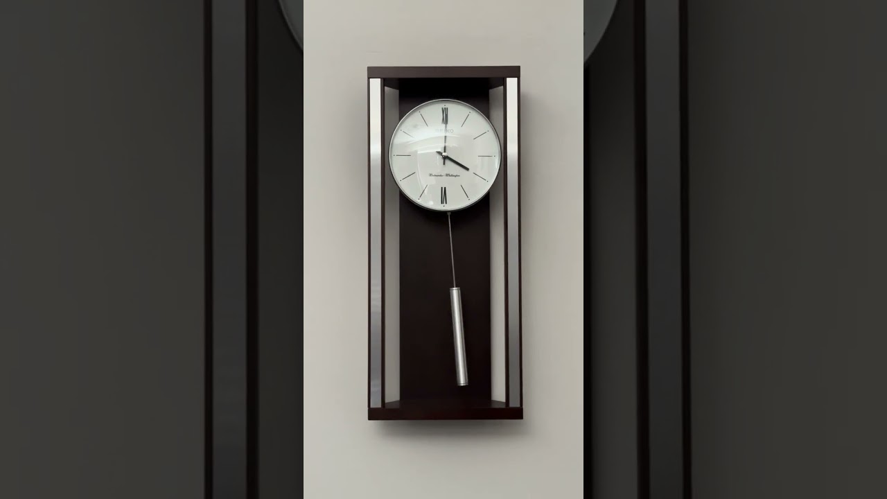 Sleduj SEIKO QXH068B Pendulum Wooden Wall Clock, Playing Westminster Chimes. na YouTube Sleduj SEIKO QXH068B Pendulum Wooden Wall Clock, Playing Westminster Chimes. na YouTube