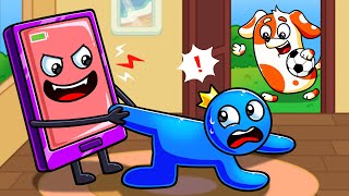 Rainbow Friends 2   Rainbow Rescues Blue From lpad! | Hoo Doo's Friends Animation