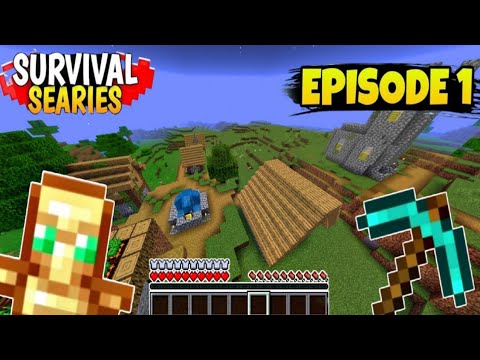Minecraft Pe Survival Series 💛 | Mcpe Survival Series Ep - 1 | # ...