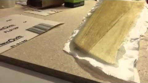 Fibreglassing the Zephyr wing