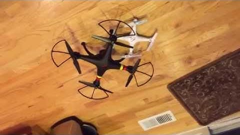 Syma x5c stacked on Syma x8c