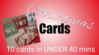 10 Christmas Cards in under 40 mins - Card Making - Paper to Masterpiece @papertomasterpiece2545