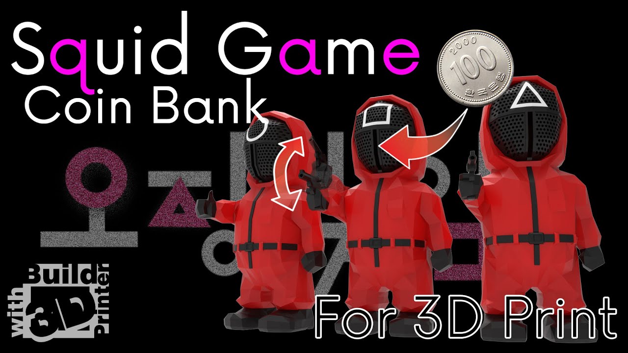 Squid Game Coin Bank for 3D-Print (Assembly Instructions) - YouTube