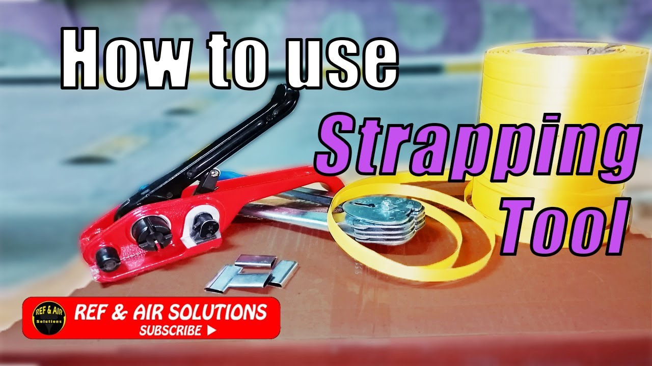 how to use Strapping toolplastic belt strapping tool YouTube