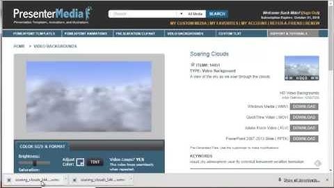 Using PresenterMedia Video Backgrounds