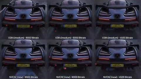 nVidia NVENC ( Turing ) vs X264 Medium OBS Frame for Frame Comparison via Forza Horizon 4 Benchmark