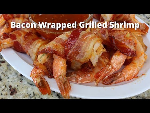 Bacon Wrapped Grilled Shrimp Recipe | Grilled Bacon Wrapped In Shrimp on PK Grill