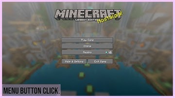 Legacy Minecraft Menu Button sound effect