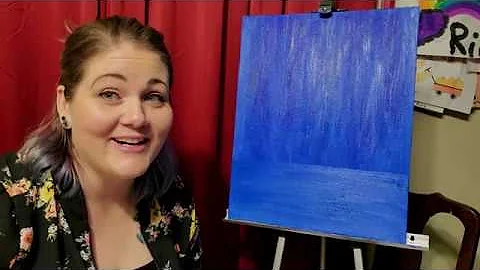 Painting with Ms. Jessica.