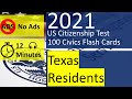 2021 Citizenship Test 100 Question Version for Busy People Texas Residents