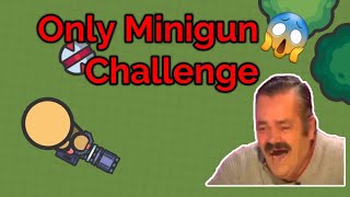 ZombsRoyale.io only Minigun Challenge - You wont believe what happened!