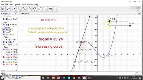 12th Std Maths Ex.7.6(2)(i) Find intervals of monotonicities and local extremum f(x) = 2x^3+3x^2-12x