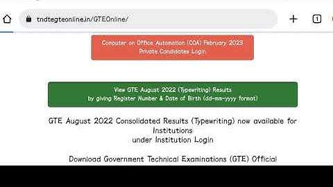 Typewriting Exam Result Released sep 2022 typewriting Exam Result pdf link discription how to check