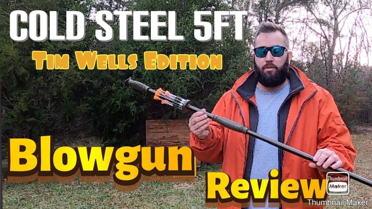 Cold Steel Blowgun Tim Wells Edition (Review & Test) YouTube