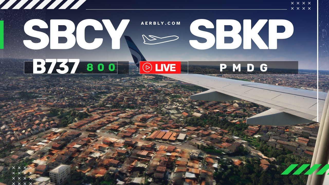 🛬 Voo Realista no Boeing 737-800 PMDG Cuiabá Campinas | Microsoft ...
