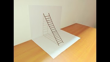 How to Draw a 3D Ladder - Trick Art For Kids