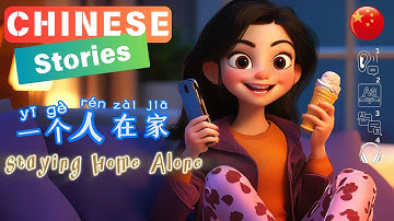 Staying Home Alone |Chinese Story for Beginners|HSK3-4 | Eng/Chinese/Pinyin Sub |Mandarin Listening
