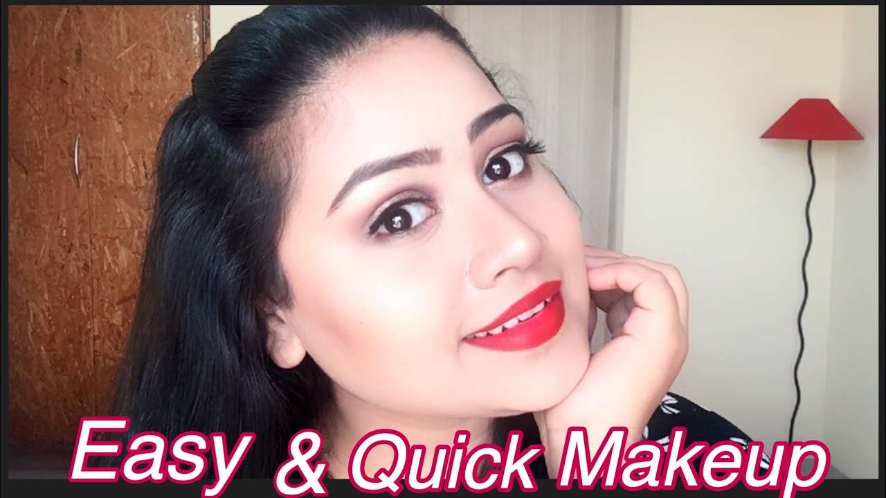 STEP BY STEP Easy & quick makeup for beginners | Roopblog