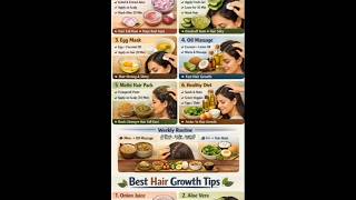 Best hair growth tips ✨💯 subscribe for more tips