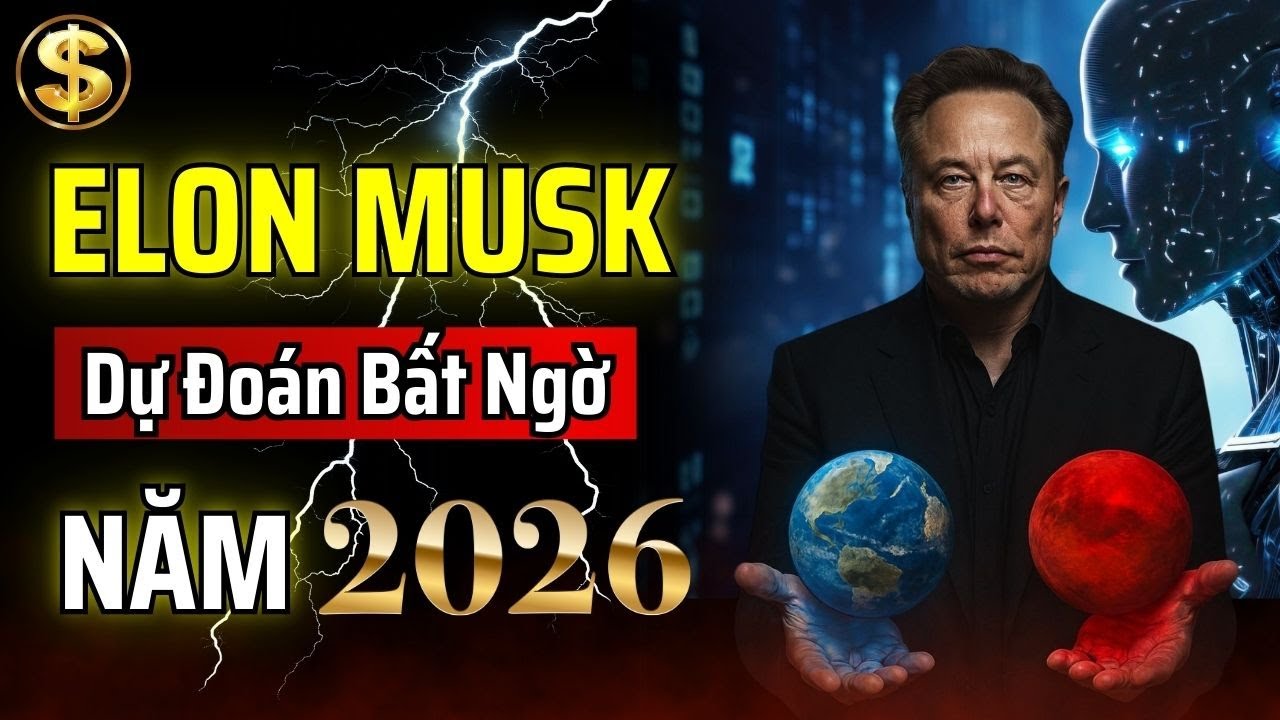 DỰ BÁO BẤT NGỜ CỦA ELON MUSK VÀO NĂM 2026: CỤC DIỆN TOÀN CẦU SẼ THAY ĐỔI TRONG 5 NĂM | THUẬT TÀI VẬN