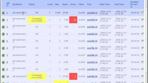 Webacula Logbook HowTo
