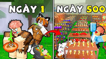 500 ngày XÂY DỰNG một CĂN CỨ NGẬP ĐỒ ĂN cùng con HƯƠU điên trong update mới 99 NIGHTS IN THE FOREST